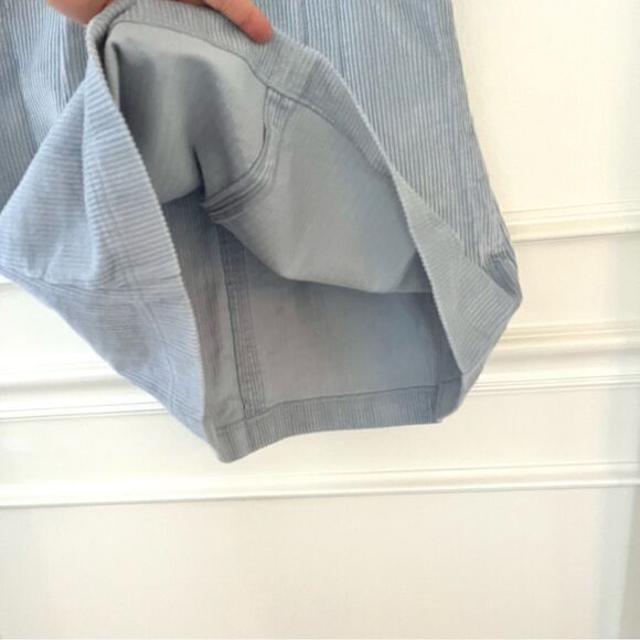 Revolve Likely Goleta Corduroy Puff Sleeve Mini Dress In Light Blue NWT - Picture 9 of 12